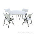 table de jardin pliante ronde